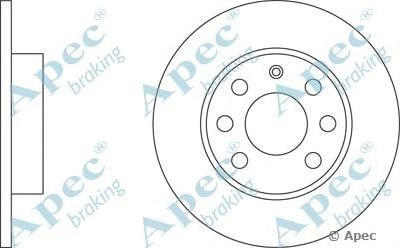 APEC BRAKING dsk2056 -  Тормозной диск
